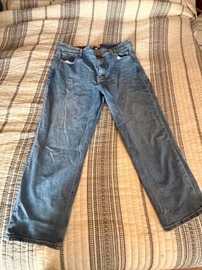 Abercrombie & Fitch womens Light Blue Straight Jeans